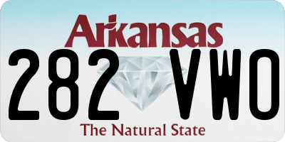 AR license plate 282VWO