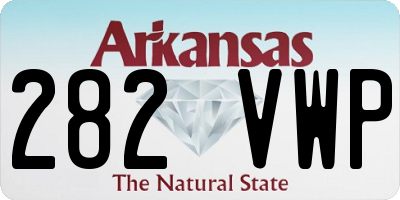 AR license plate 282VWP