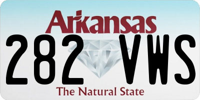 AR license plate 282VWS