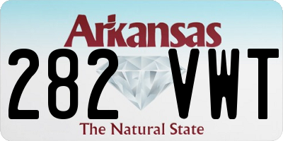 AR license plate 282VWT