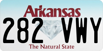 AR license plate 282VWY