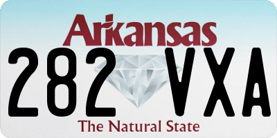 AR license plate 282VXA