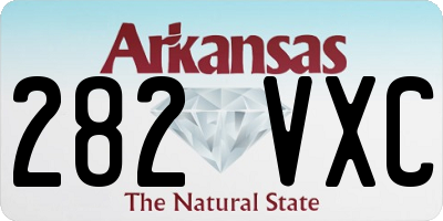 AR license plate 282VXC