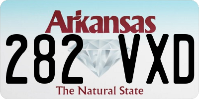 AR license plate 282VXD