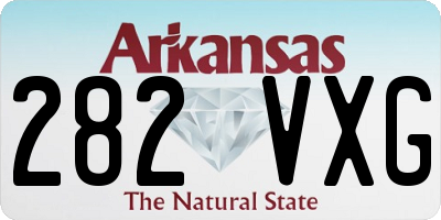 AR license plate 282VXG