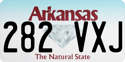 AR license plate 282VXJ