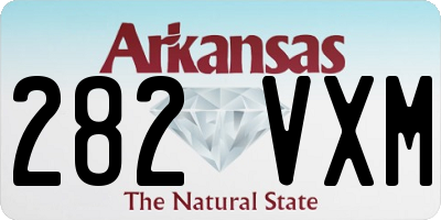 AR license plate 282VXM