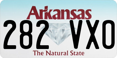 AR license plate 282VXO
