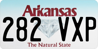 AR license plate 282VXP