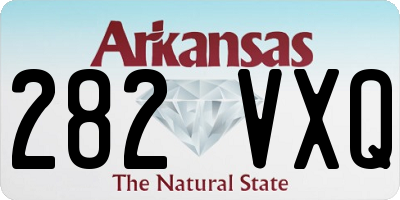AR license plate 282VXQ