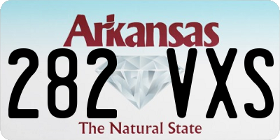 AR license plate 282VXS