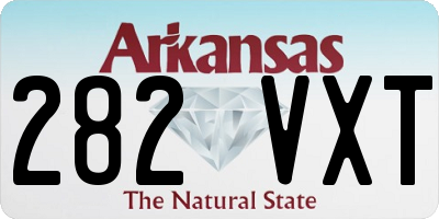AR license plate 282VXT