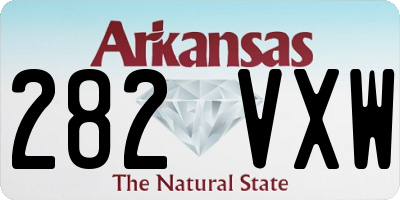 AR license plate 282VXW