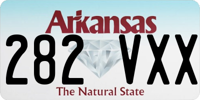 AR license plate 282VXX