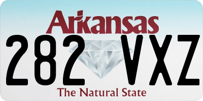 AR license plate 282VXZ