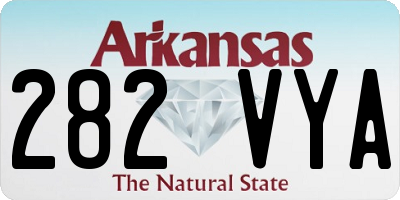 AR license plate 282VYA