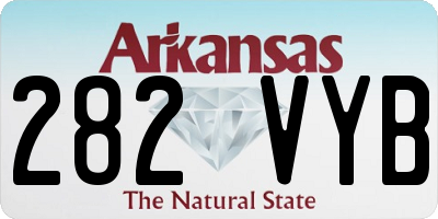 AR license plate 282VYB