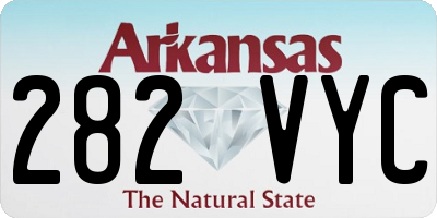 AR license plate 282VYC