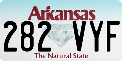 AR license plate 282VYF