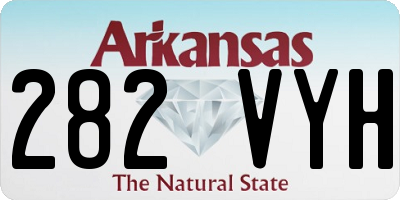 AR license plate 282VYH