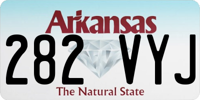 AR license plate 282VYJ