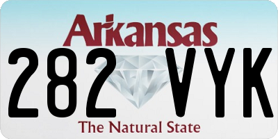 AR license plate 282VYK