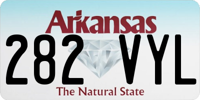 AR license plate 282VYL