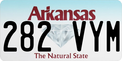 AR license plate 282VYM