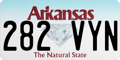 AR license plate 282VYN
