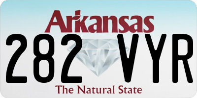 AR license plate 282VYR