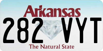 AR license plate 282VYT