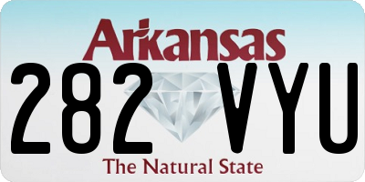 AR license plate 282VYU