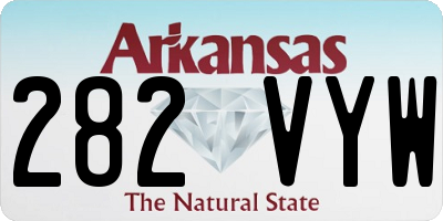 AR license plate 282VYW
