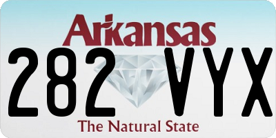 AR license plate 282VYX
