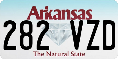 AR license plate 282VZD