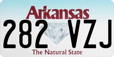 AR license plate 282VZJ