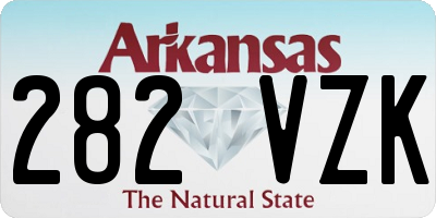 AR license plate 282VZK