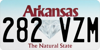 AR license plate 282VZM