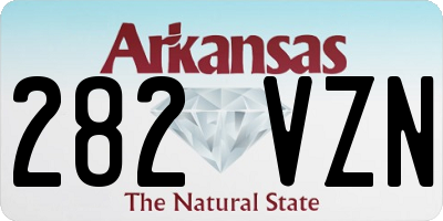 AR license plate 282VZN