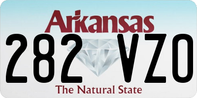 AR license plate 282VZO