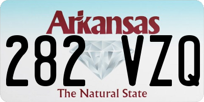 AR license plate 282VZQ