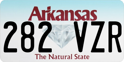 AR license plate 282VZR
