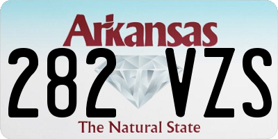 AR license plate 282VZS