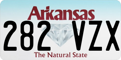 AR license plate 282VZX