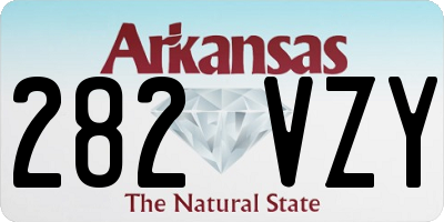 AR license plate 282VZY
