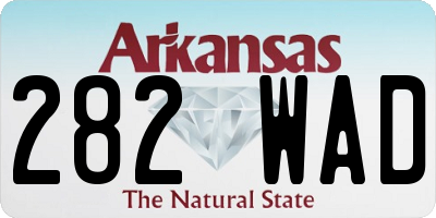 AR license plate 282WAD