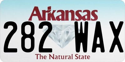 AR license plate 282WAX