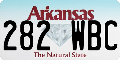 AR license plate 282WBC