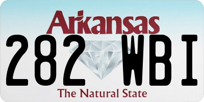 AR license plate 282WBI