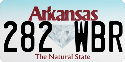 AR license plate 282WBR